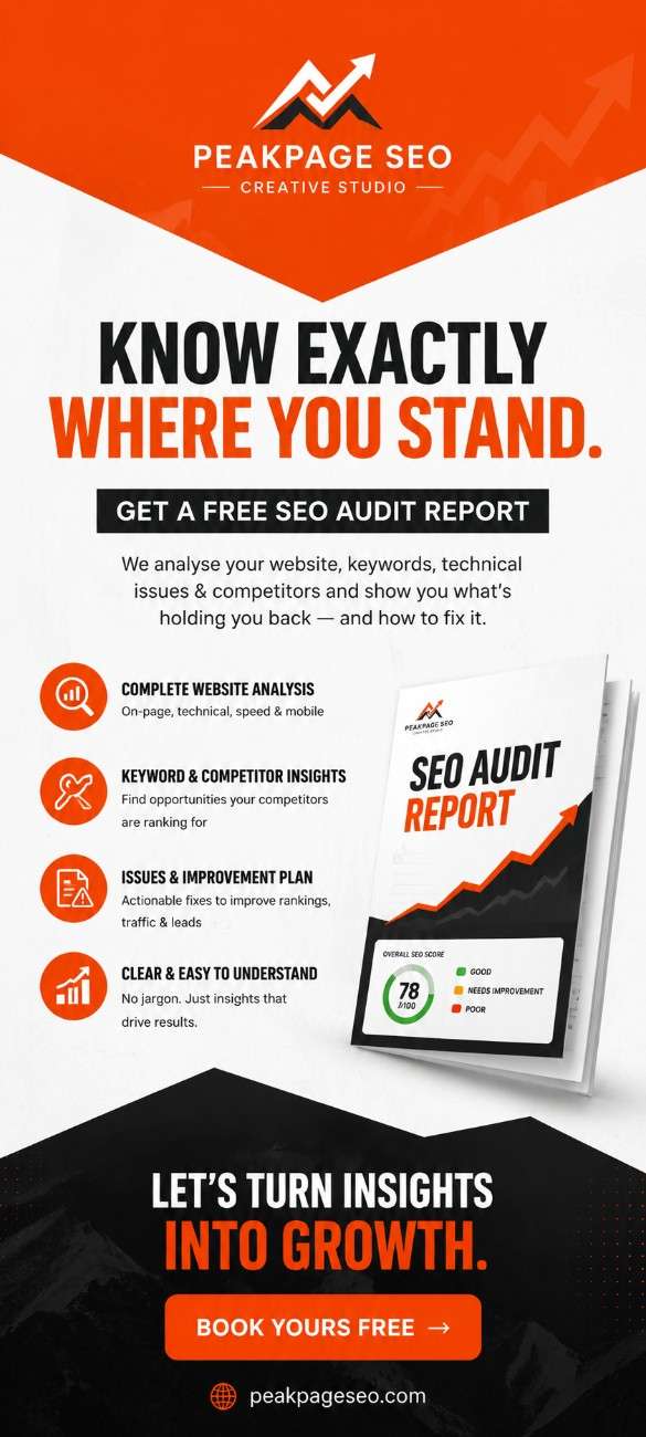 Poster design sample PeakPage SEO Coimbatore