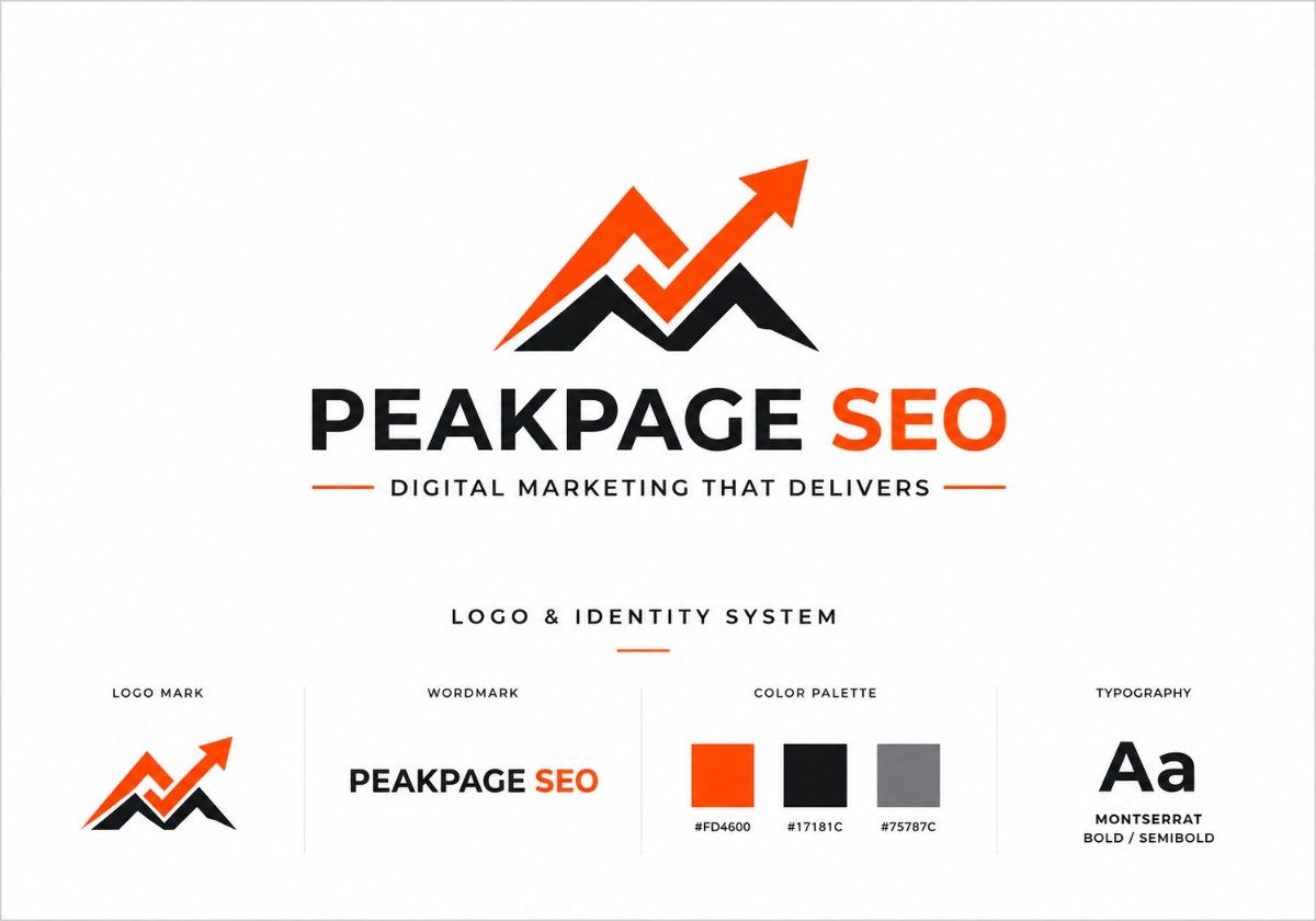 Logo design sample PeakPage SEO Coimbatore